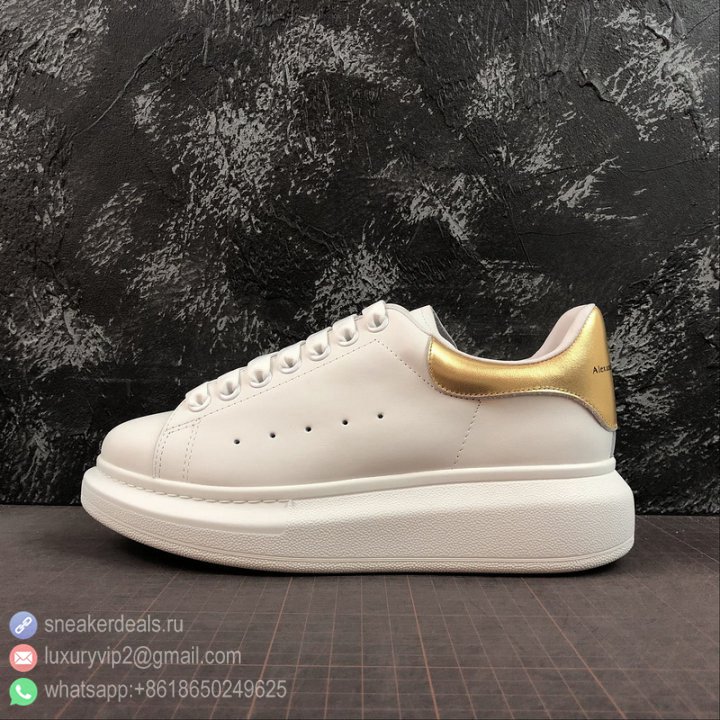 Alexander McQueen Unisex Sneakers PELLE S GOMMA 462214 WHFBU Golden